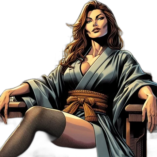 comic book art, concept art, inside, traditionally transparent PNG cut-out