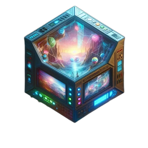 robot, furniture, concept art, pixel art transparent PNG cut-out