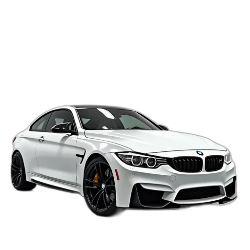 car, 3d render, photorealistic, bmw transparent PNG cut-out