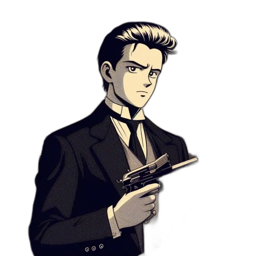 staff, jacket, weapon, cartoon transparent PNG cut-out