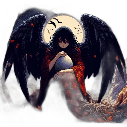 dragon, fantasy art, concept art, pixel art transparent PNG cut-out