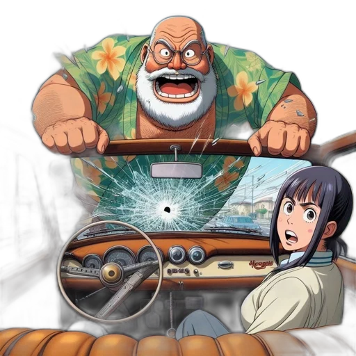 car, weapon, creature, anime transparent PNG cut-out