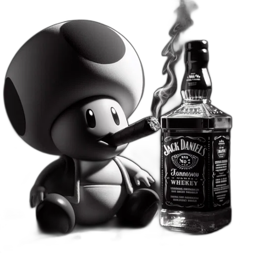 bottle, concept art, 3d render, anthropomorphic transparent PNG cut-out