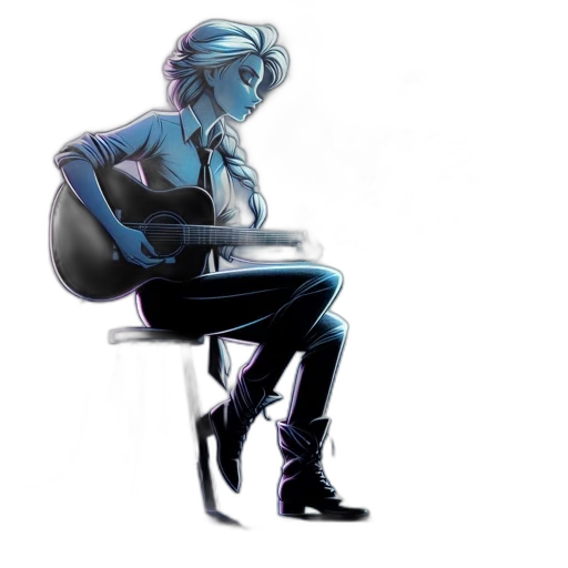 robot, concept art, watercolor, comic book art transparent PNG cut-out