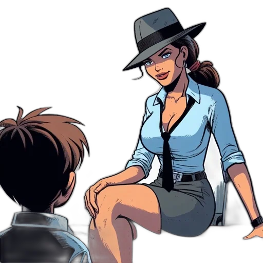 hat, comic book art, concept art, cartoon transparent PNG cut-out