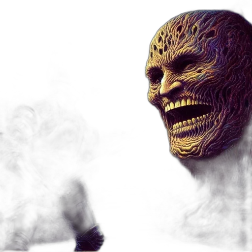 mask, creature, face, concept art transparent PNG cut-out