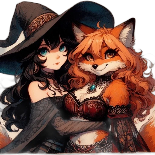 hat, mask, staff, fantasy art transparent PNG cut-out