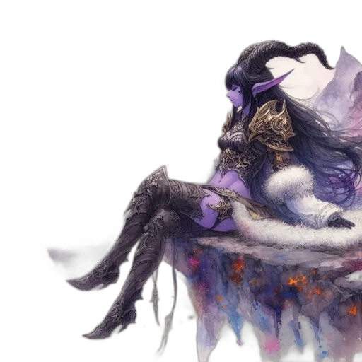 dragon, hair, creature, mask transparent PNG cut-out