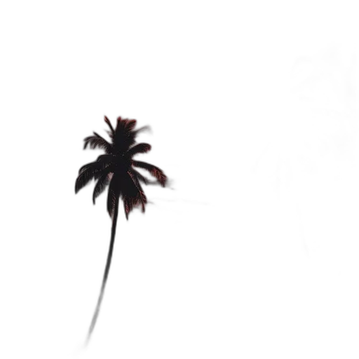 tree, flower, umbrella, staff transparent PNG cut-out