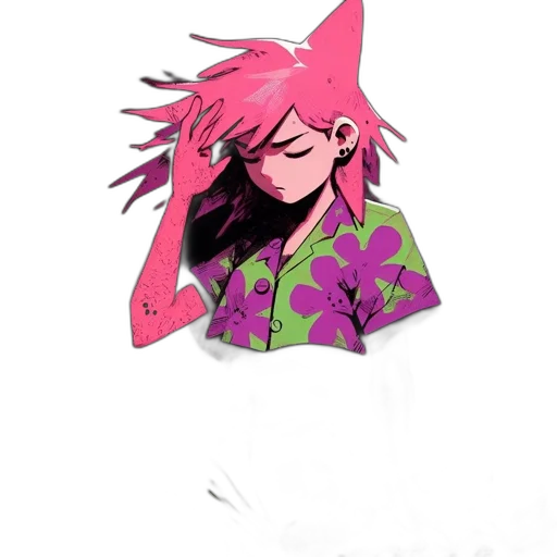 jacket, hat, dress, hair transparent PNG cut-out