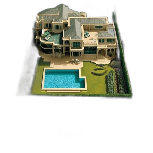 building, 3d render, concept art, photorealistic transparent PNG cut-out