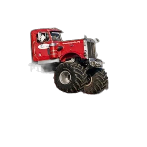 robot, red, monster, truck transparent PNG cut-out