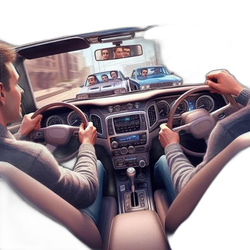 car, photorealistic, concept art, 3d render transparent PNG cut-out