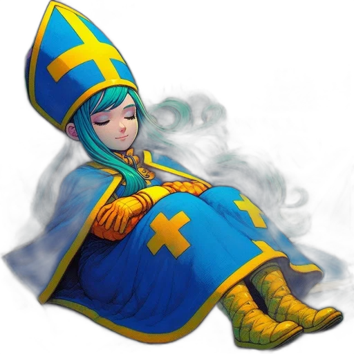 staff, dress, crown, hat transparent PNG cut-out