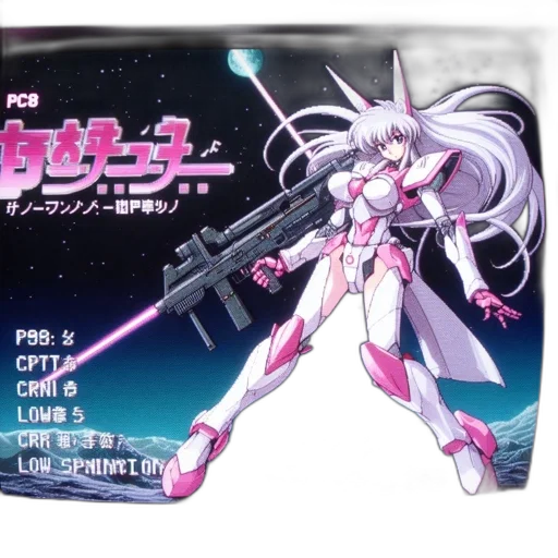 weapon, vaporwave, concept art, anime transparent PNG cut-out