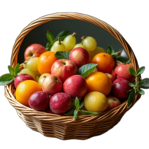 food, crown, photorealistic, 3d render transparent PNG cut-out