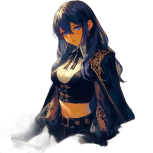 dress, staff, sword, crown transparent PNG cut-out
