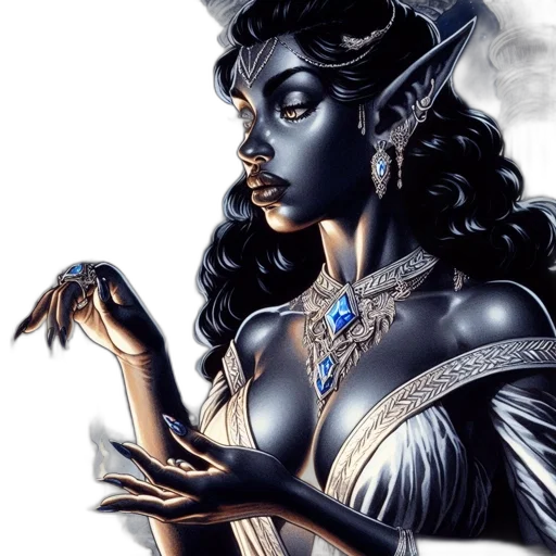 jewelry, fantasy art, concept art, comic book art transparent PNG cut-out