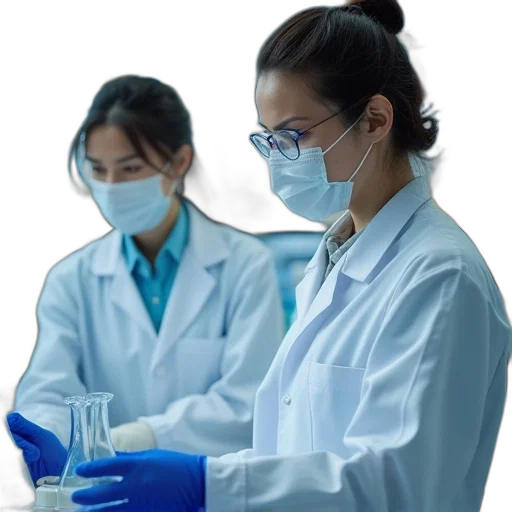 staff, two, female, doctors transparent PNG cut-out