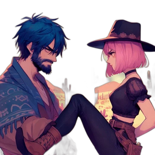 hat, anime, concept art, fantasy art transparent PNG cut-out