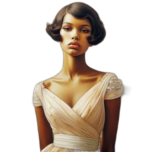 dress, jewelry, crown, face transparent PNG cut-out