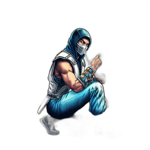 mask, weapon, robot, comic book art transparent PNG cut-out