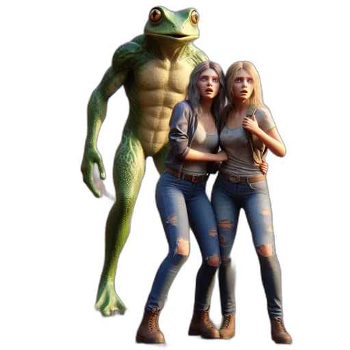 creature, animal, concept art, 3d render transparent PNG cut-out
