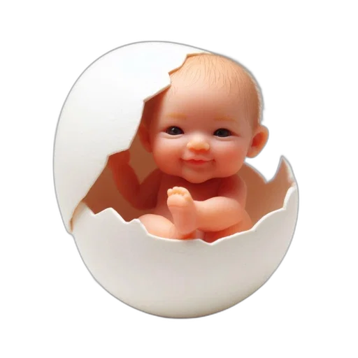 face, food, 3d render, photorealistic transparent PNG cut-out