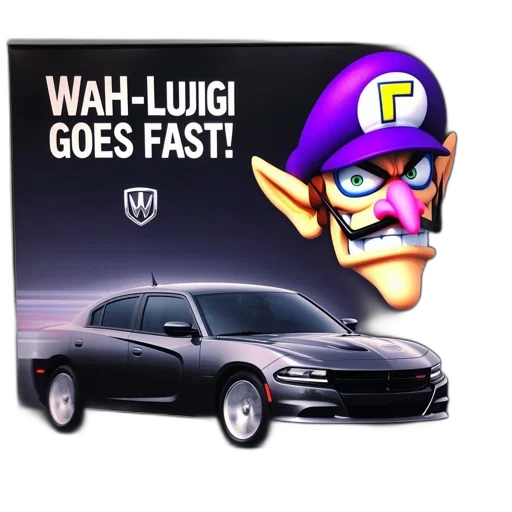 car, concept art, vaporwave, 3d render transparent PNG cut-out