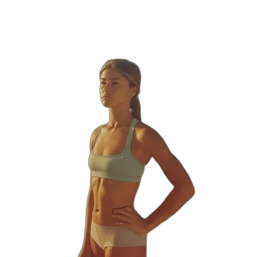 staff, dress, 3d render, photorealistic transparent PNG cut-out