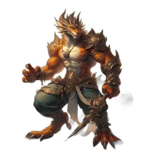 dragon, creature, animal, staff transparent PNG cut-out
