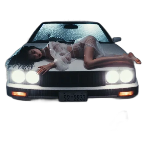 car, vaporwave, photorealistic, concept art transparent PNG cut-out