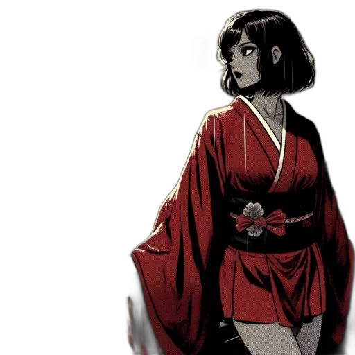 dress, comic book art, concept art, anime transparent PNG cut-out
