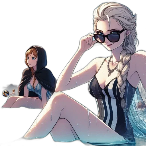cartoon, concept art, comic book art, anime transparent PNG cut-out