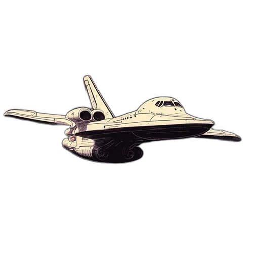3d render, outer space, uss, enterprise transparent PNG cut-out