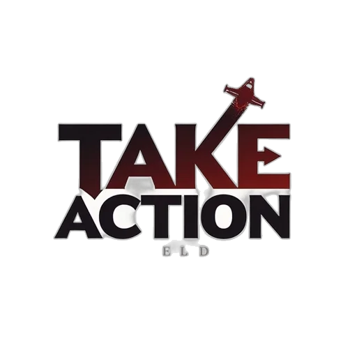 take, action, logo, word transparent PNG cut-out