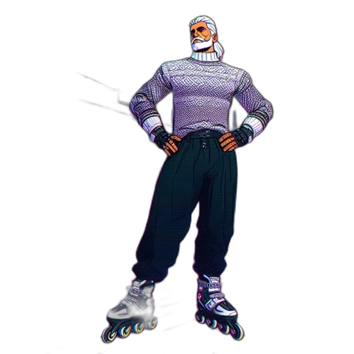 jacket, robot, concept art, pixel art transparent PNG cut-out