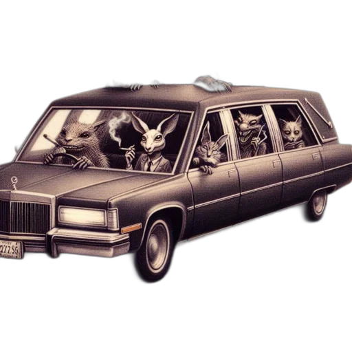 car, weapon, concept art, 3d render transparent PNG cut-out