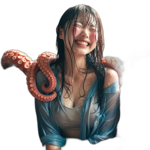 creature, animal, hair, umbrella transparent PNG cut-out
