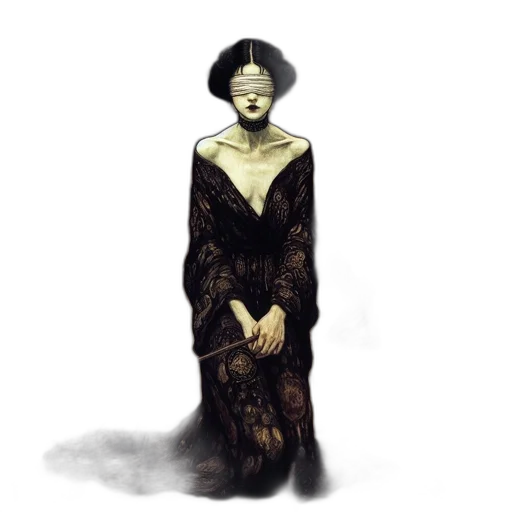 dress, mask, creature, face transparent PNG cut-out