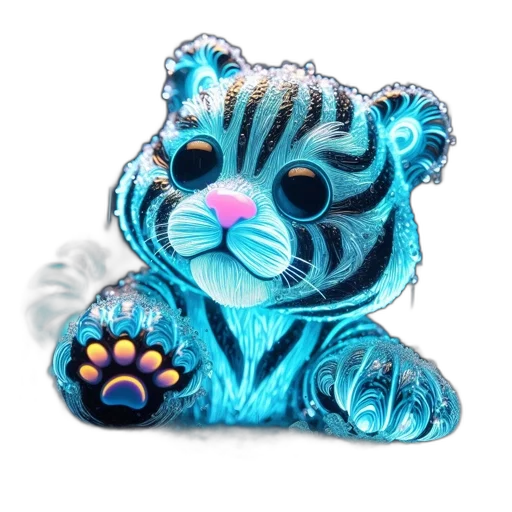 jewelry, creature, 3d render, photorealistic transparent PNG cut-out