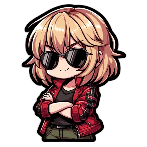 jacket, staff, pixel art, anime transparent PNG cut-out