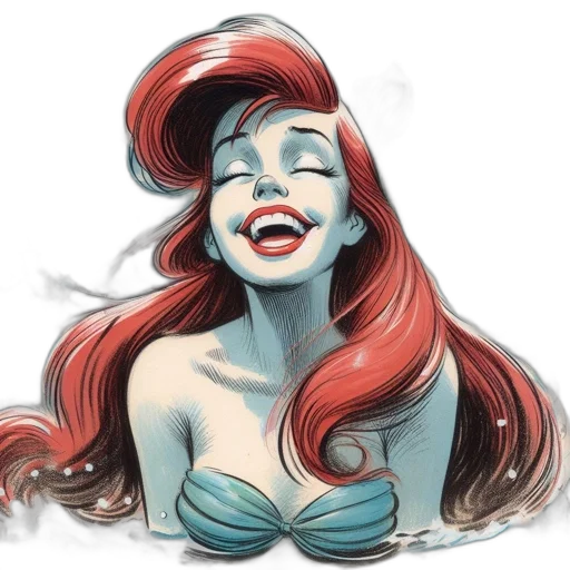 comic book art, cartoon, concept art, watercolor transparent PNG cut-out