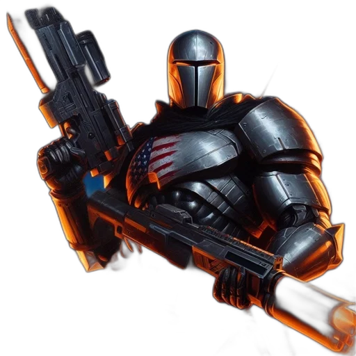 robot, weapon, staff, concept art transparent PNG cut-out