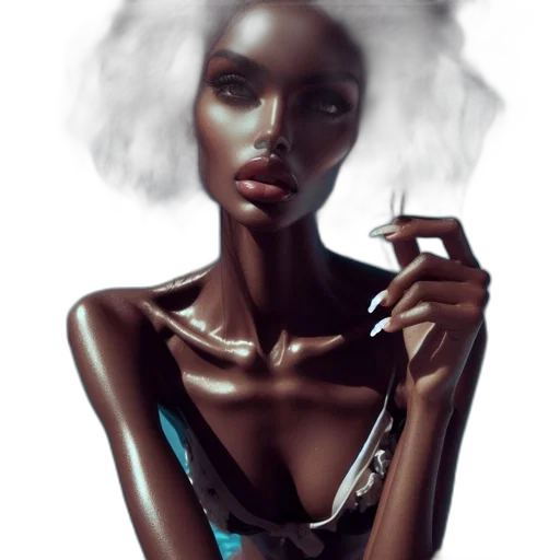 jewelry, dress, face, fantasy art transparent PNG cut-out
