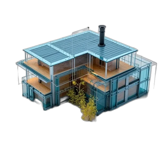 building, furniture, 3d render, concept art transparent PNG cut-out