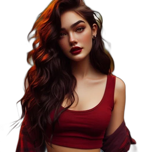 dress, hair, face, jewelry transparent PNG cut-out