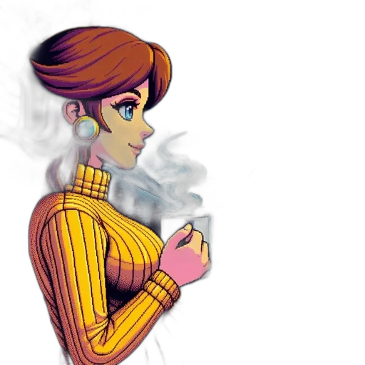 dress, jewelry, concept art, pixel art transparent PNG cut-out