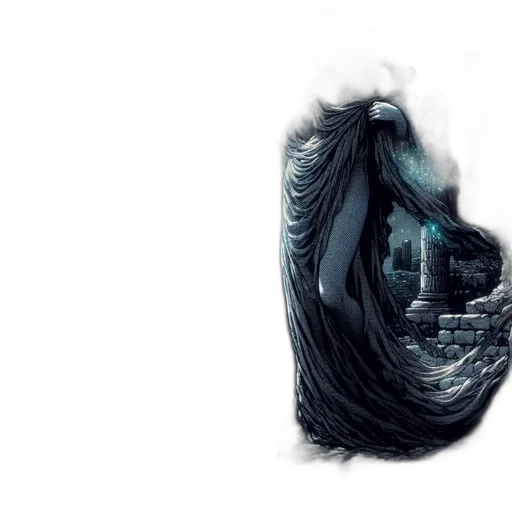 dragon, hair, creature, mask transparent PNG cut-out