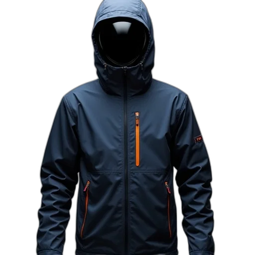 jacket, 3d render, cold, layer transparent PNG cut-out